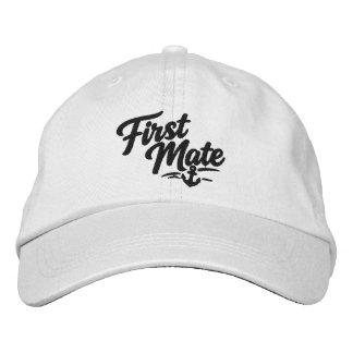 Gorra Bordada Primer Oficial de Barcos Marinero Tipografía Negri