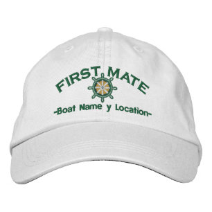 Gorra Bordada ¡Primera llanta de carga tu barco nombre tu nombre