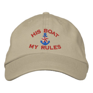 Gorra Bordada Primero se portó su bote Mis reglas Anclaje Estrel