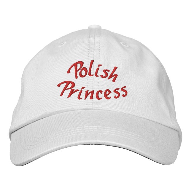 Gorra Bordada Princesa Cute de Polonia (Anverso)