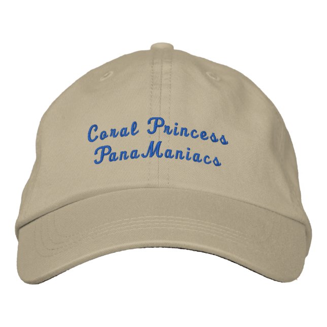 Gorra Bordada Princesa de CoralPanaManiacs (Anverso)