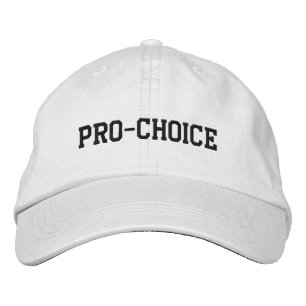 Gorra Bordada Pro Choice derechos de aborto en blanco y negro
