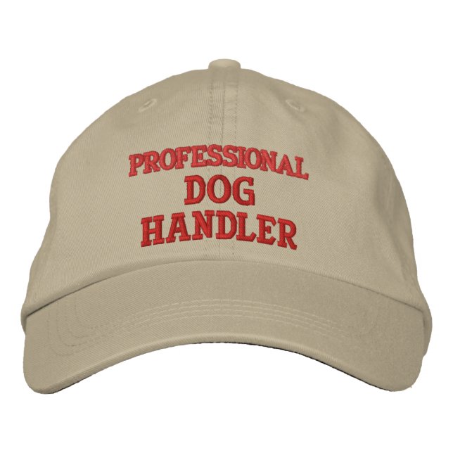 GORRA BORDADA PROFESIONAL DOG HANDLER (Anverso)