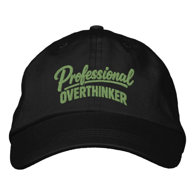 Gorra Bordada Professional Overthinker Funny Humor (Anverso)
