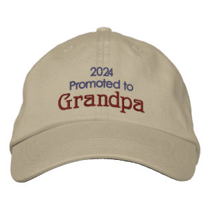 Gorra Bordada Promocionado al Día del Abuelo y Año del Padre