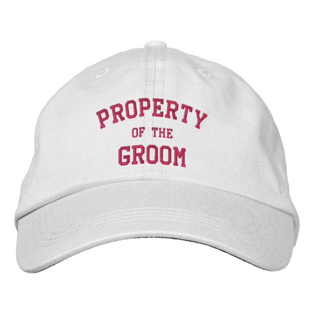 Gorra Bordada Propiedad del Groom (Anverso)
