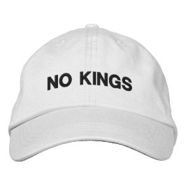 Gorra Bordada Protesta política No Kings