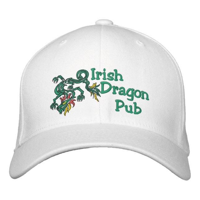 Gorra Bordada Pub de dragón irlandés (Anverso)