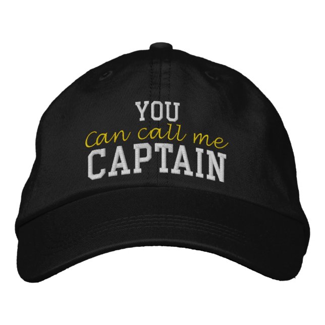 Gorra Bordada Puede Llamarme Capitán (Anverso)