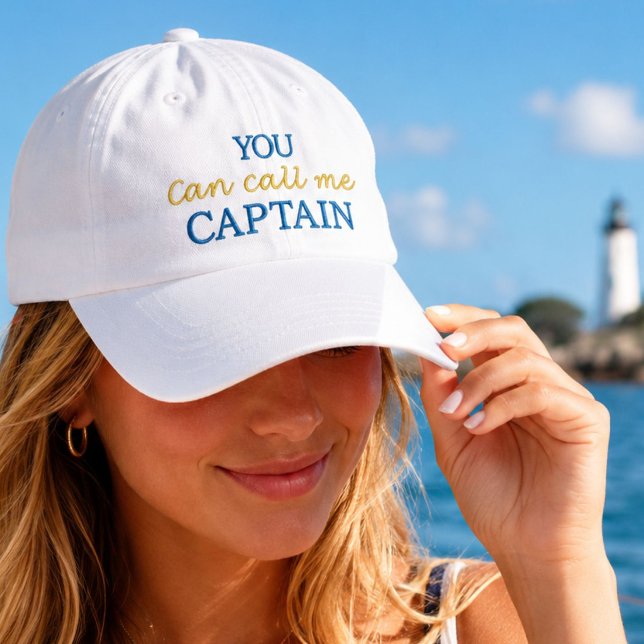 Gorra Bordada Puedes llamarme Capitán (Subido por el creador)