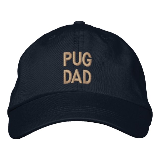 Gorra Bordada Pug Dad Embroidery Cap (Anverso)