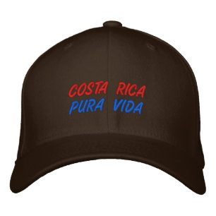 GORRA BORDADA PURA VIDA COSTA RICA