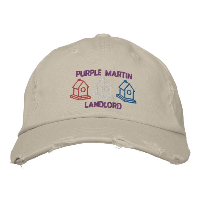 Gorra Bordada Purple Martin Landlord (Anverso)
