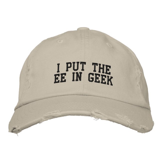 Gorra Bordada Puse la EE en GEEK (Anverso)