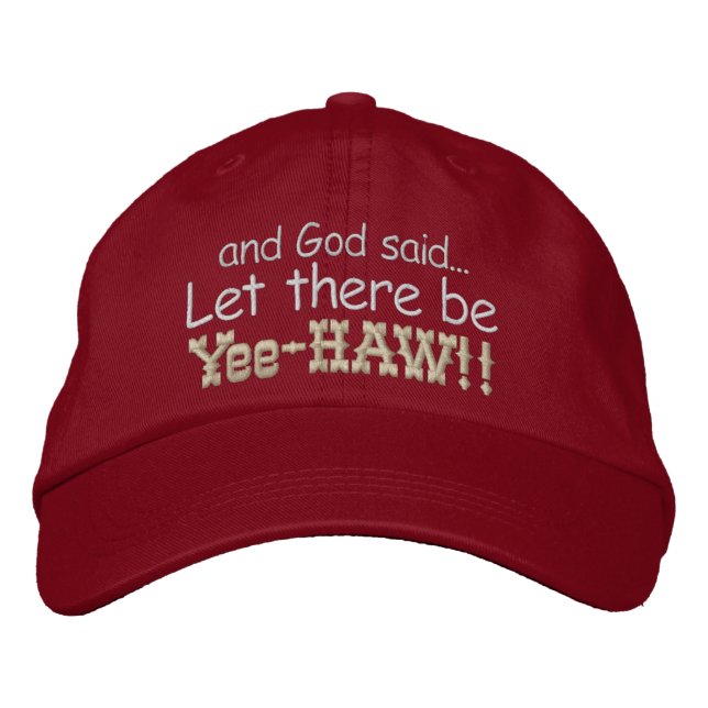 Gorra Bordada Que haya Yee HAW EmbroIDE Cap (Anverso)