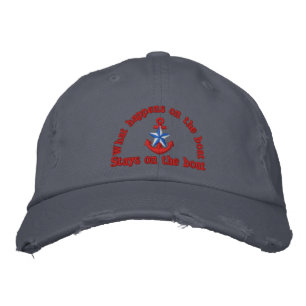 Gorra Bordada Qué pasa con el ancla estrella azul del barco