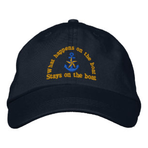 Gorra Bordada ¿Qué pasa en el ancla estrella del humor del barco