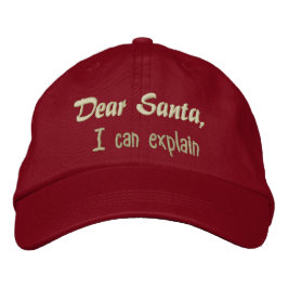 Gorra Bordada Querido Santa, puedo explicarlo.