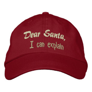Gorra Bordada Querido Santa, puedo explicarlo.