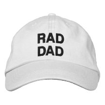 Rad Dad blanco y negro personalizado personalizado