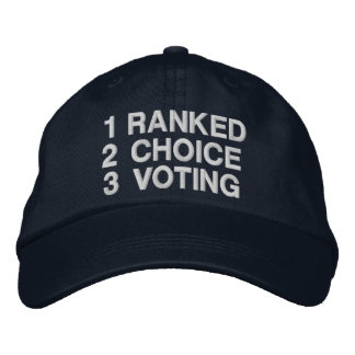 Gorra Bordada Ranked Choice Voting