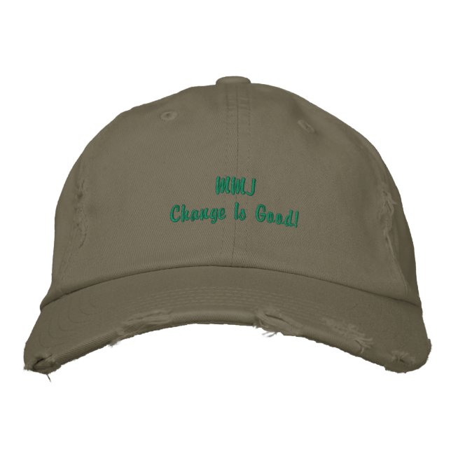 Gorra Bordada Realizar el cambio- MMJ (Anverso)