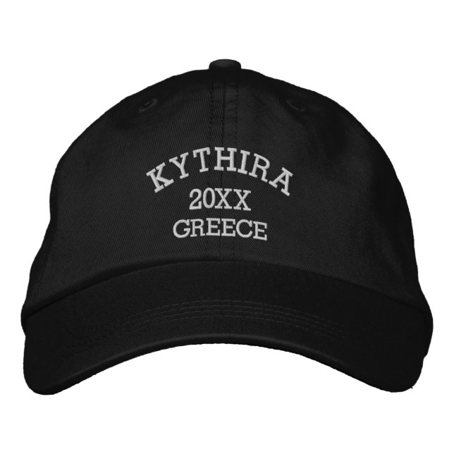 Gorra Bordada Recuerdo del Kythira Greece (Anverso)
