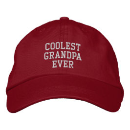 Gorra Bordada Regalo de campo de golf 'Abuelo más genial jamás' 