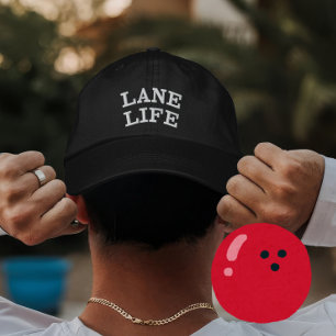 Gorra Bordada Regalo de vida personalizado de Bowling Lane para