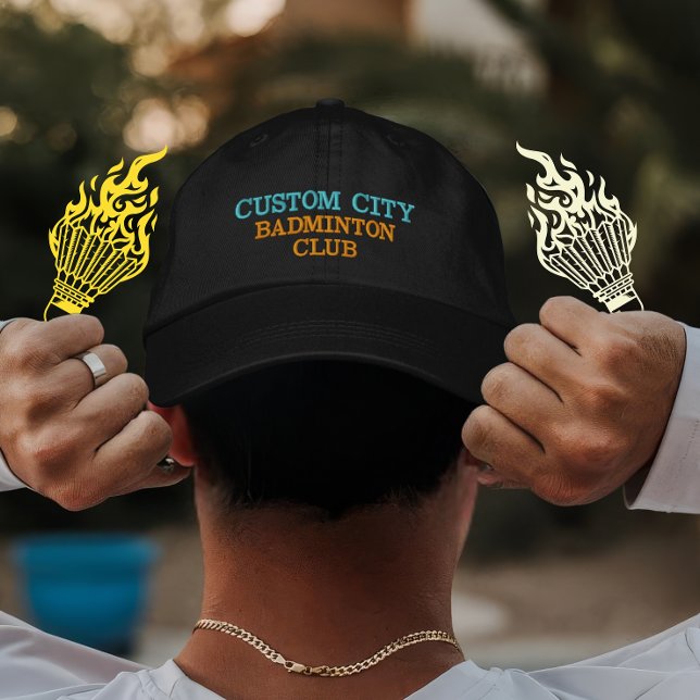 Gorra Bordada Regalo del club de Badminton personalizado para af (Subido por el creador)