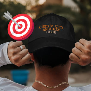 Gorra Bordada Regalo del club de tiro al arco personalizado para