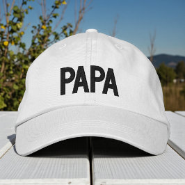 Gorra Bordada Regalo del Día del Padre bordado Papa Simple
