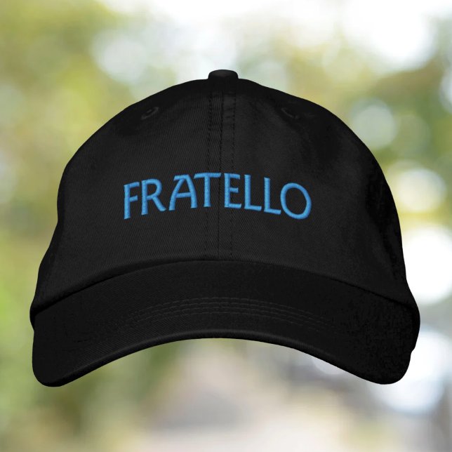 Gorra Bordada Regalo italiano Fratello para Brother (Subido por el creador)
