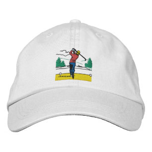 Gorra Bordada Regalo personalizado balanceando el golf en clásic