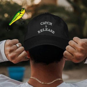 Gorra Bordada Regalo personalizado de pesca con captura y libera