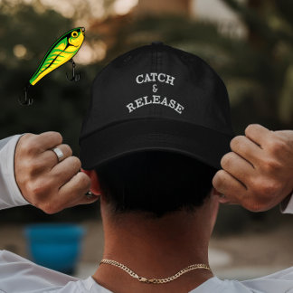 Gorra Bordada Regalo personalizado de pesca con captura y libera
