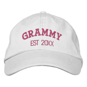 Gorra Bordada Regalo Personalizado para Abuela Grammy con Texto 