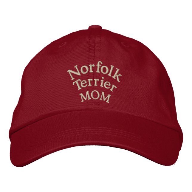 Gorra Bordada Regalos de mamá de Norfolk Terrier (Anverso)