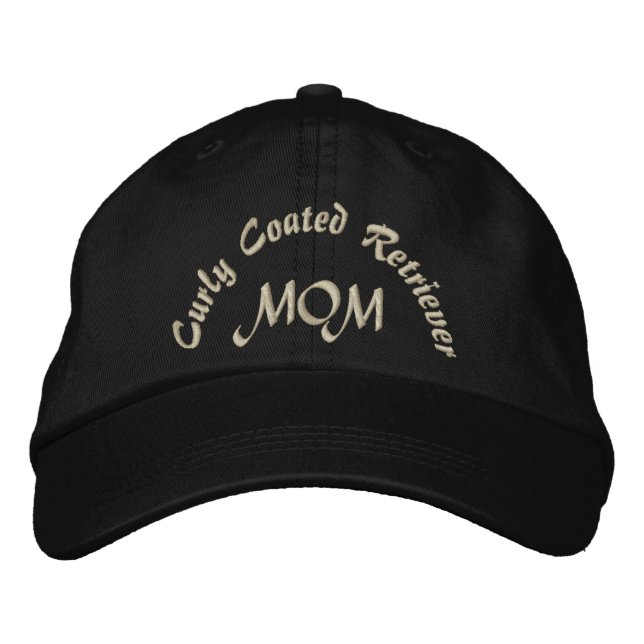 Gorra Bordada Regalos De Mamá De Recuperador Con Cubierta Curly. (Anverso)