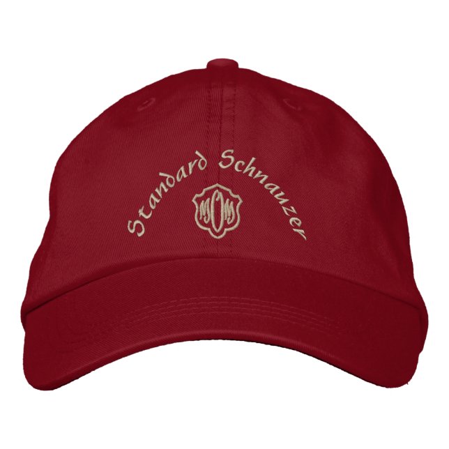 Gorra Bordada Regalos de mamá de Schnauzer estándar (Anverso)