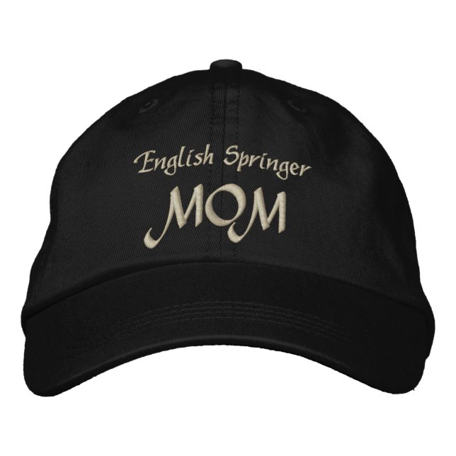 Gorra Bordada Regalos de Mamá de Springer inglesa (Anverso)