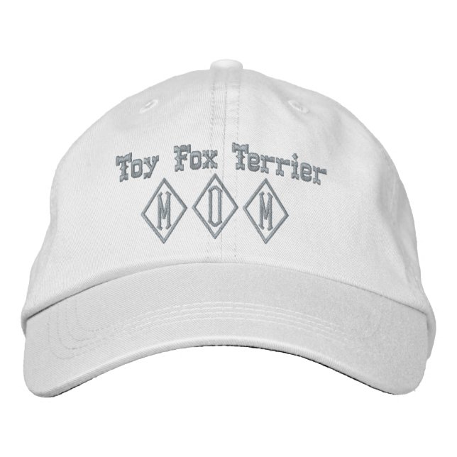 Gorra Bordada Regalos de mamá de Toy Fox Terrier (Anverso)