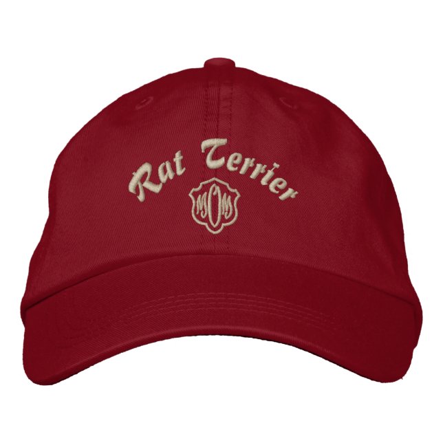 Gorra Bordada Regalos de Rat Terrier Mom (Anverso)