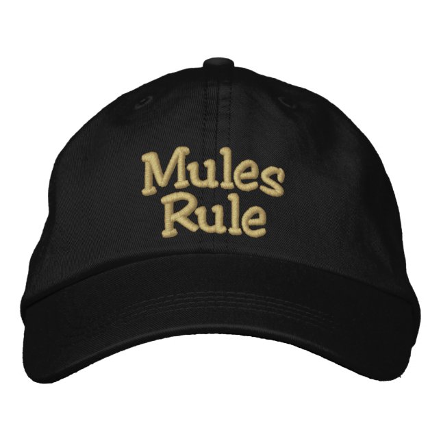 Gorra Bordada Regla de las mulas (Anverso)