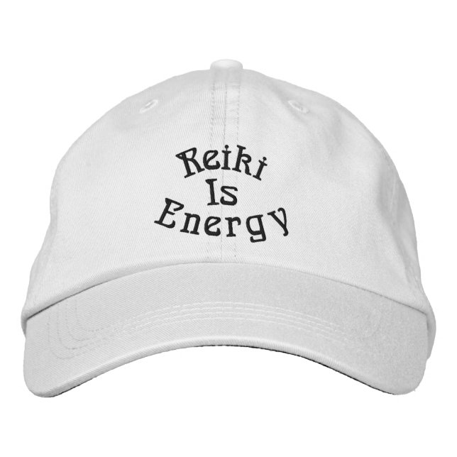 Gorra Bordada Reiki es energía (Anverso)