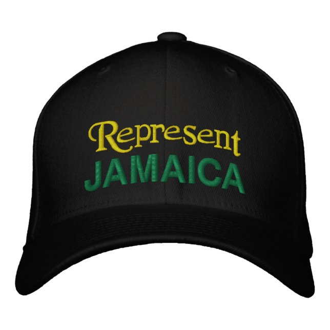 Gorra Bordada Representar el Cap de Jamaica (Anverso)