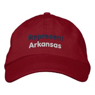 Gorra Bordada Represente el casquillo de Arkansas