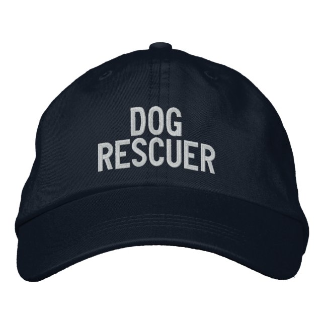 Gorra Bordada "Rescatador de perros" (Anverso)