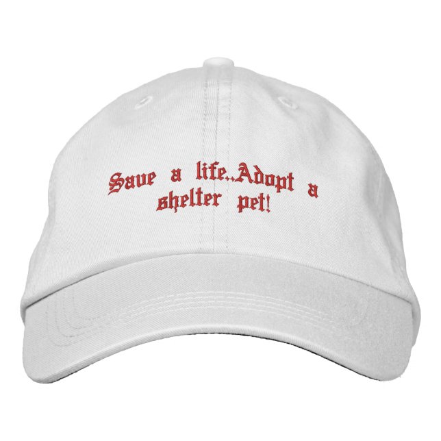 Gorra Bordada Rescate de animales (Anverso)