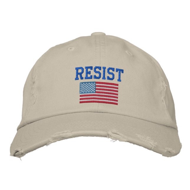 Gorra Bordada Resist TRUMP Baseball Cap (Anverso)